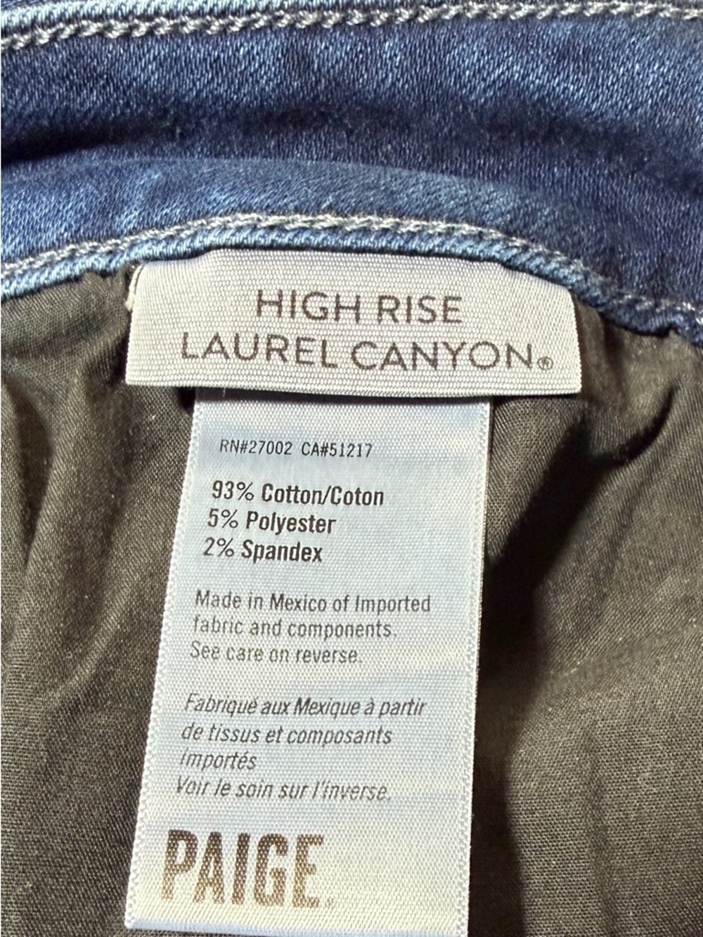 Paige Laurel Canyon High Rise Flare Jeans in Manifesto 34 - Picture 5 of 9